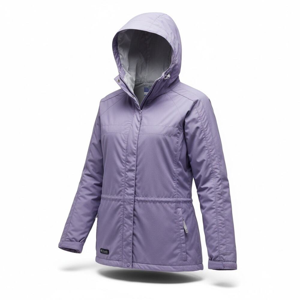Columbia Lilac Windbreaker Hooded Water Resistant Outdoor Gorpcore Jacket L
